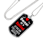 African Collared Dover Bird Necklace Stainless Steel or 18k Gold Dog Tag 24" Chain-Express Your Love Gifts