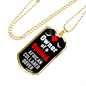 African Collared Dover Bird Necklace Stainless Steel or 18k Gold Dog Tag 24" Chain-Express Your Love Gifts