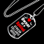African Collared Dover Bird Necklace Stainless Steel or 18k Gold Dog Tag 24" Chain-Express Your Love Gifts