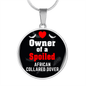 African CollAred Dover Bird Owner Necklace Circle Pendant Stainless Steel or 18k Gold 18-22"-Express Your Love Gifts