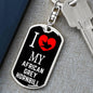 African Grey Hornbill Bird Lover Keyring Keychain Stainless Steel or 18k Gold-Express Your Love Gifts