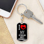 African Grey Hornbill Bird Lover Keyring Keychain Stainless Steel or 18k Gold-Express Your Love Gifts