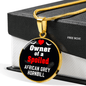African Grey Hornbill Bird Owner Necklace Circle Pendant Stainless Steel or 18k Gold 18-22"-Express Your Love Gifts