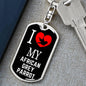 African Grey Parrot Bird Lover Keyring Keychain Stainless Steel or 18k Gold-Express Your Love Gifts