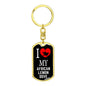 African Lemon Dove Bird Lover Keyring Keychain Stainless Steel or 18k Gold-Express Your Love Gifts