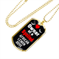 African Lemon Dove Bird Necklace Stainless Steel or 18k Gold Dog Tag 24" Chain-Express Your Love Gifts