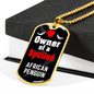 African Penguin Bird Necklace Stainless Steel or 18k Gold Dog Tag 24" Chain-Express Your Love Gifts
