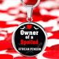 African Penguin Bird Owner Necklace Circle Pendant Stainless Steel or 18k Gold 18-22"-Express Your Love Gifts