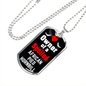 African Pied Hornbill Bird Necklace Stainless Steel or 18k Gold Dog Tag 24" Chain-Express Your Love Gifts