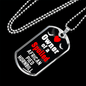 African Pied Hornbill Bird Necklace Stainless Steel or 18k Gold Dog Tag 24" Chain-Express Your Love Gifts