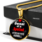 African Pied Hornbill Bird Owner Necklace Circle Pendant Stainless Steel or 18k Gold 18-22"-Express Your Love Gifts