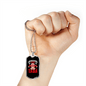 After God Made Me Firefighter Gift Stainless Steel or 18k Gold Dog Tag 24" Chain-Express Your Love Gifts