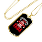 After God Made Me Firefighter Gift Stainless Steel or 18k Gold Dog Tag 24" Chain-Express Your Love Gifts