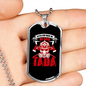 After God Made Me Firefighter Gift Stainless Steel or 18k Gold Dog Tag 24" Chain-Express Your Love Gifts