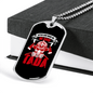After God Made Me Firefighter Gift Stainless Steel or 18k Gold Dog Tag 24" Chain-Express Your Love Gifts