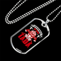 After God Made Me Firefighter Gift Stainless Steel or 18k Gold Dog Tag 24" Chain-Express Your Love Gifts
