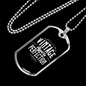 Aged To Perfection Dad Stainless Steel or 18k Gold Dog Tag 24" Chain-Express Your Love Gifts