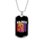 Ah Men Necklace Stainless Steel or 18k Gold Dog Tag 24" Chain-Express Your Love Gifts