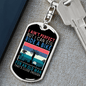 Ain't Perfect Bike Rider Cycling Keychain Stainless Steel or 18k Gold Dog Tag Keyring-Express Your Love Gifts