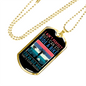 Ain't Perfect Bike Rider Cycling Necklace Stainless Steel or 18k Gold Dog Tag 24"-Express Your Love Gifts