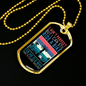 Ain't Perfect Bike Rider Cycling Necklace Stainless Steel or 18k Gold Dog Tag 24"-Express Your Love Gifts