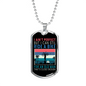 Ain't Perfect Bike Rider Cycling Necklace Stainless Steel or 18k Gold Dog Tag 24"-Express Your Love Gifts