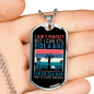 Ain't Perfect Bike Rider Cycling Necklace Stainless Steel or 18k Gold Dog Tag 24"-Express Your Love Gifts