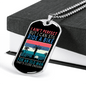 Ain't Perfect Bike Rider Cycling Necklace Stainless Steel or 18k Gold Dog Tag 24"-Express Your Love Gifts