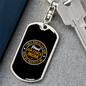 Air Force Mom Keychain Stainless Steel or 18k Gold Dog Tag Keyring-Express Your Love Gifts
