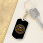 Air Force Mom Keychain Stainless Steel or 18k Gold Dog Tag Keyring-Express Your Love Gifts