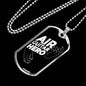 Air Guitar Hero Necklace Stainless Steel or 18k Gold Dog Tag 24" Chain-Express Your Love Gifts