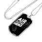 Air Guitar Hero Necklace Stainless Steel or 18k Gold Dog Tag 24" Chain-Express Your Love Gifts
