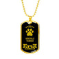 Airedale Terrier Dad Dog Necklace Stainless Steel or 18k Gold Dog Tag W 24 Dog Owner Lover-Express Your Love Gifts