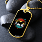 Akita Inu Necklace Stainless Steel or 18k Gold Dog Tag 24" Chain-Express Your Love Gifts