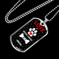 Akita Love Is Stainless Steel or 18k Gold Dog Tag 24" Chain-Express Your Love Gifts