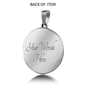 Alabama State Seal Necklace Circle Pendant Stainless Steel or 18k Gold 18-22"-Express Your Love Gifts