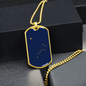 Alaska State Flag Necklace Alaska State Stainless Steel or 18k Gold Dog Tag 24" Chain-Express Your Love Gifts
