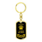 Alaskan Malamute Dog Dad Dog Tag Keychain Keychain Stainless Steel or18k Gold-Express Your Love Gifts