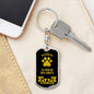 Alaskan Malamute Dog Dad Dog Tag Keychain Keychain Stainless Steel or18k Gold-Express Your Love Gifts