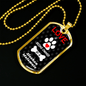 Alaskan Malamute Love Is Stainless Steel or 18k Gold Dog Tag 24" Chain-Express Your Love Gifts