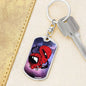 Alien And Astronaut Dog Tag Pendant Keychain Stainless Steel or 18k Gold-Express Your Love Gifts