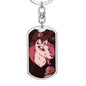 Alien Dog Tag Pendant Keychain Stainless Steel or 18k Gold-Express Your Love Gifts