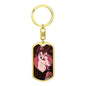 Alien Dog Tag Pendant Keychain Stainless Steel or 18k Gold-Express Your Love Gifts
