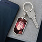 Alien Dog Tag Pendant Keychain Stainless Steel or 18k Gold-Express Your Love Gifts