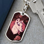 Alien Dog Tag Pendant Keychain Stainless Steel or 18k Gold-Express Your Love Gifts