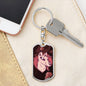 Alien Dog Tag Pendant Keychain Stainless Steel or 18k Gold-Express Your Love Gifts