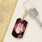 Alien Dog Tag Pendant Keychain Stainless Steel or 18k Gold-Express Your Love Gifts