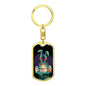 Alien Egg Dog Tag Pendant Keychain Stainless Steel or 18k Gold-Express Your Love Gifts