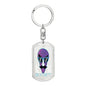 Alien Exist Dog Tag Pendant Keychain Stainless Steel or 18k Gold-Express Your Love Gifts