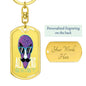Alien Exist Dog Tag Pendant Keychain Stainless Steel or 18k Gold-Express Your Love Gifts